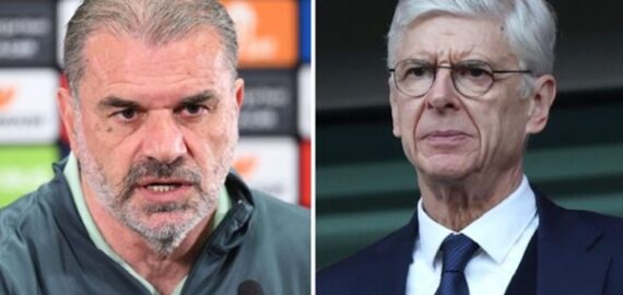 Arsene Wenger và Ange Postecoglou tranh cãi về cúp C1
